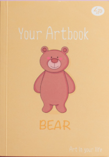 Блокнот A6 48 аркушів без лінії Artbook bear 902361