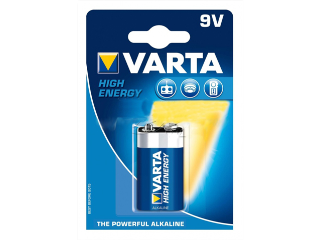 Батарейка Алкалайн 6LR61/1bl high/longlife power крона