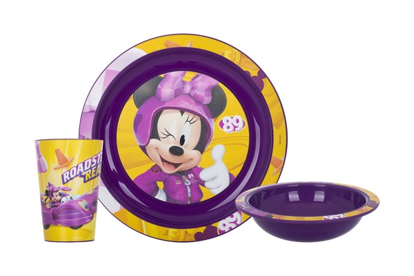 Сервіз дитячий пластиковий 3 предмети Disney Minney 184969/162441-801/14969/20809