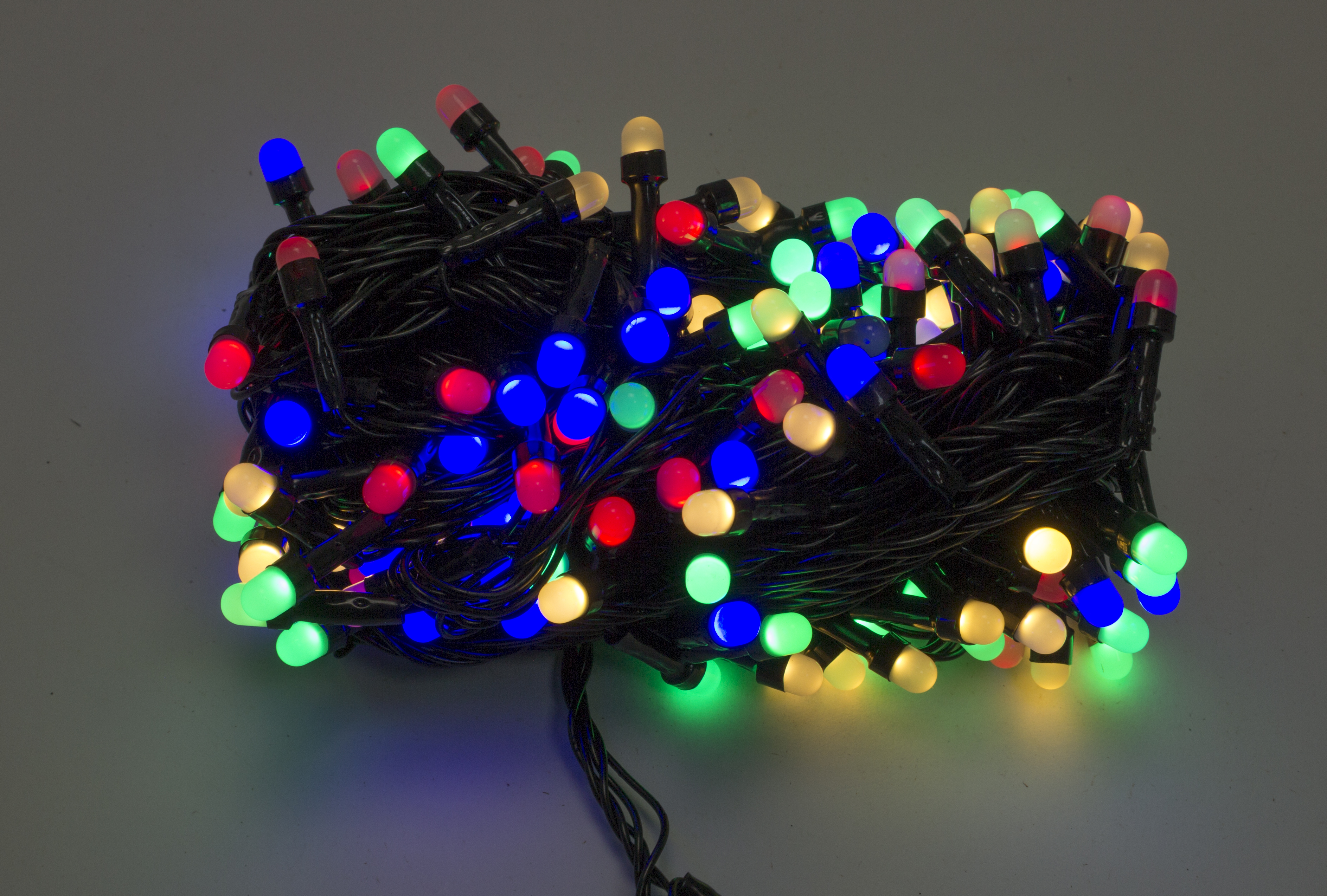 Гірлянда електрична Лінза 200 LED Multicolor, чорний провід
