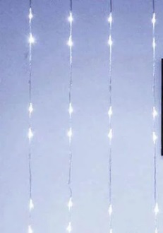 Гірлянда-водоспад електрична Лінза 480 LED L-3 м H-2 м біла