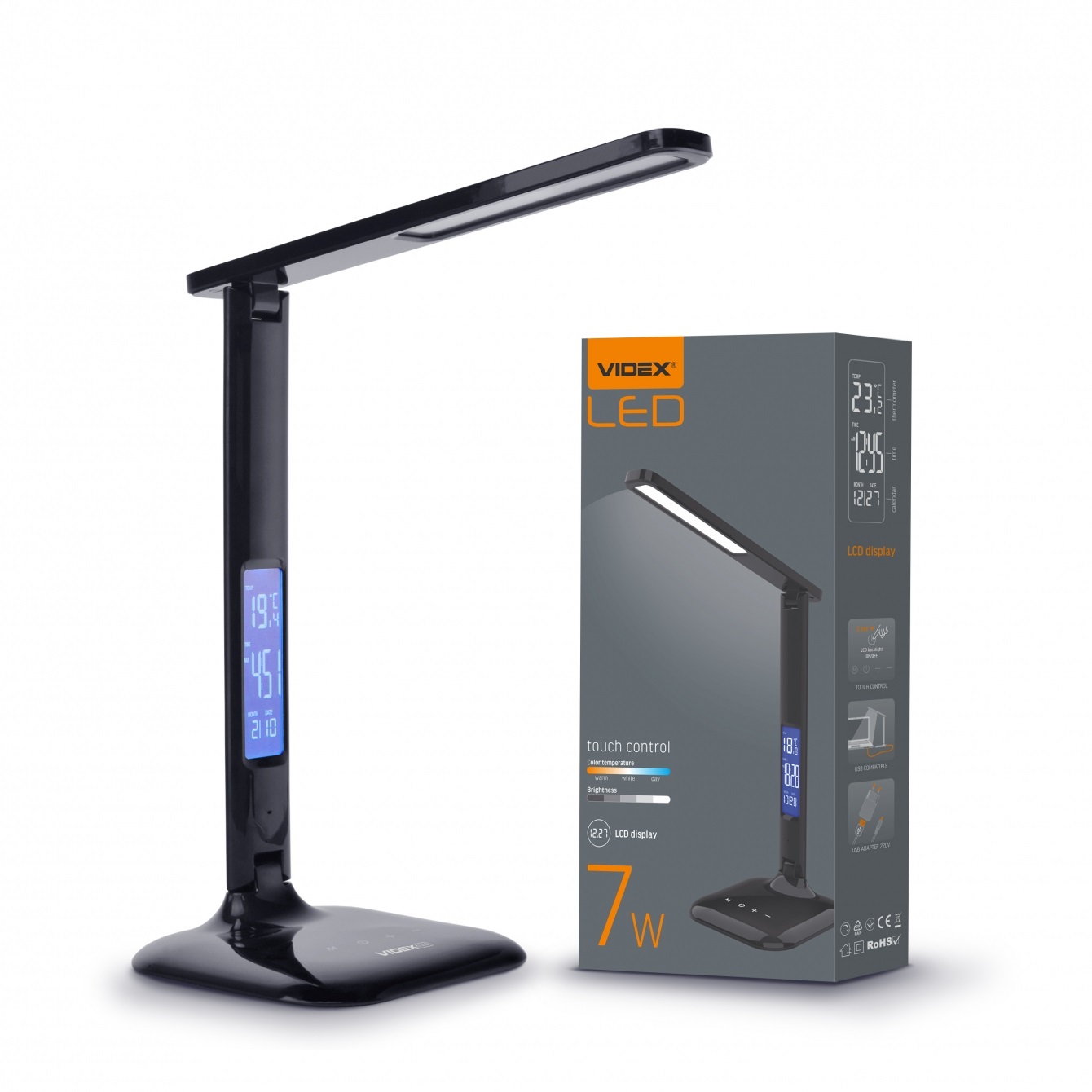 Лампа настільна Led VL-TF05B 7W 3000-5500K