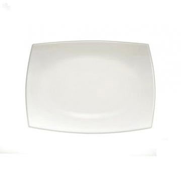 Блюдо керамічне.Quadrato White 35 см прямокутне