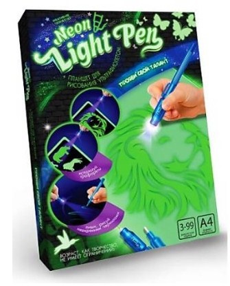 Набір креативної творчості Neon Light Pen українською DankoToys NLP-01-01U, NLP-01,03U…