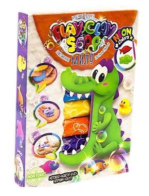 Набір для креативної творчості Play Clay Soap Пластилінове Мило середній DankoToys PCS-03-01 U-02 U-03 U-04 U