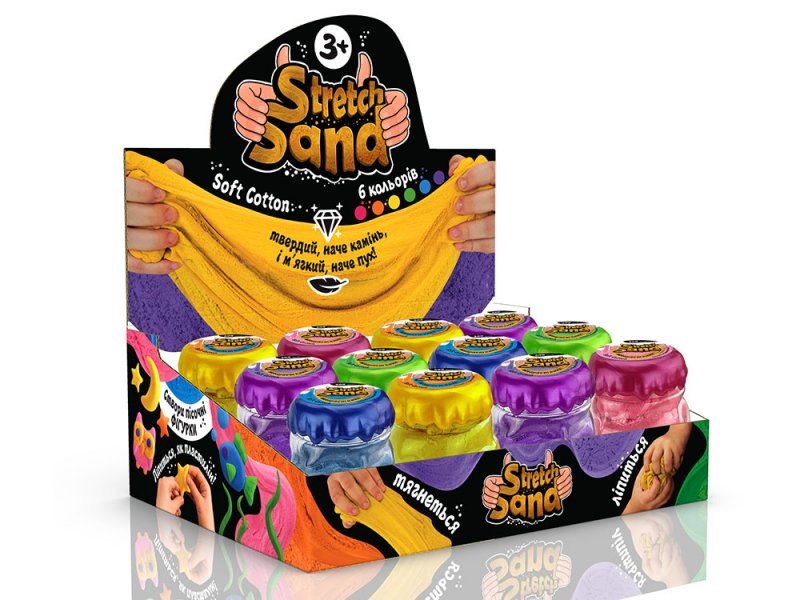 Набір для креативної творчості Stretch Sand 200 г українською DankoToys STS-03-01 U
