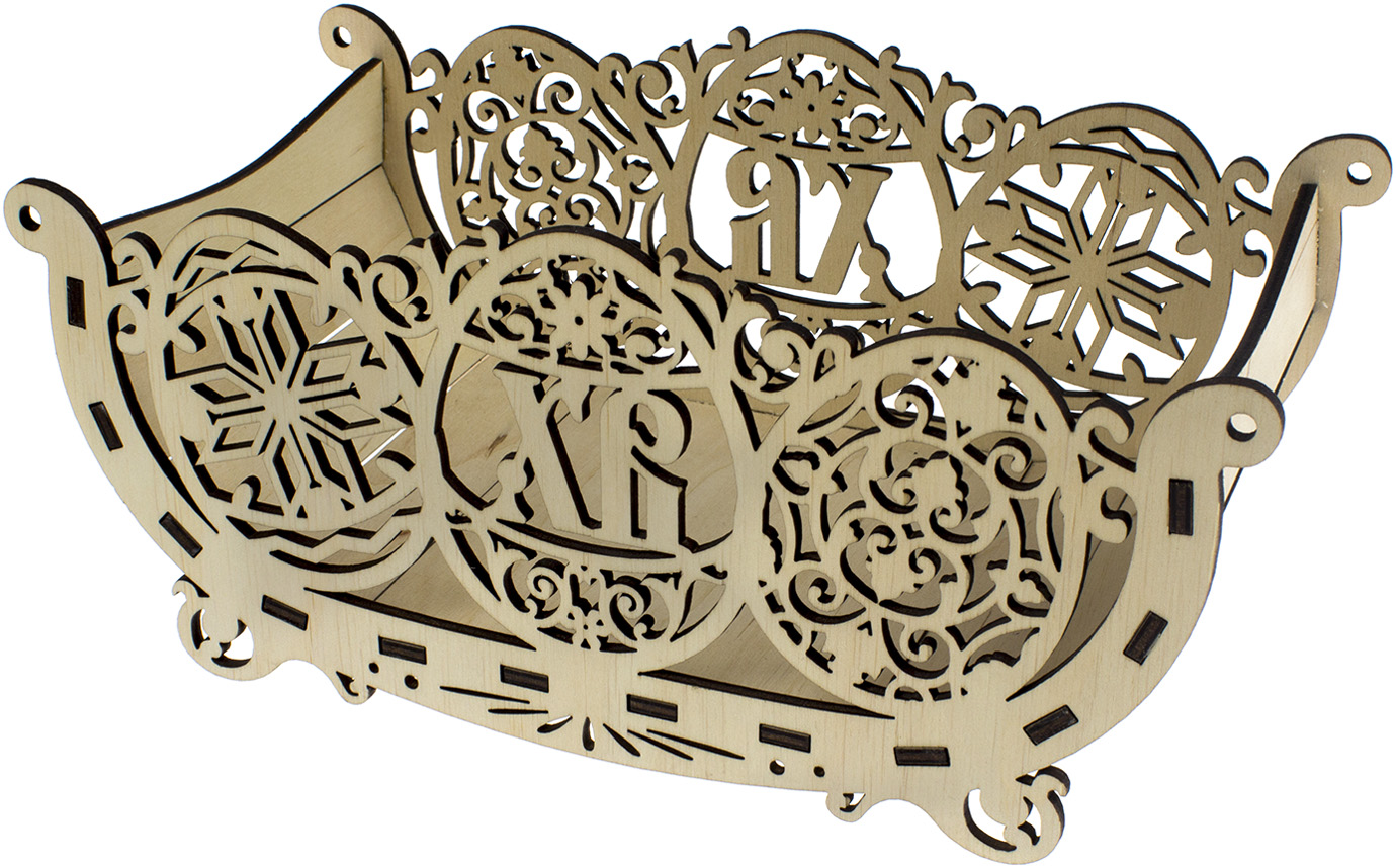 Кошик великодній 25×13см фанера