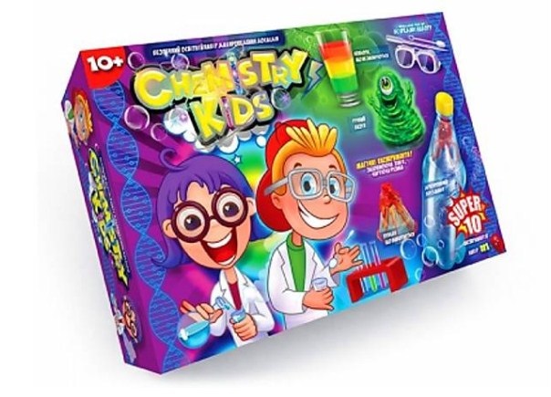 Набір для дослідів Chemistry Kids DankoToys CHK-01-01U, 02U, 03U, 04U