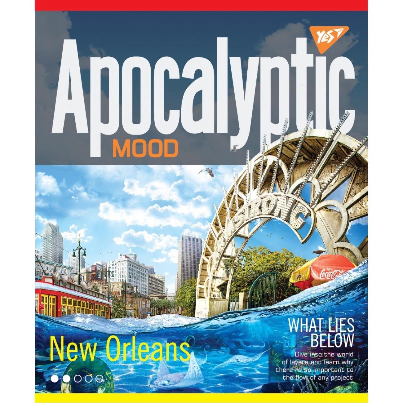 Зошит А4,48 аркушів, клітинка Apocalyptic ірідіум і УФ.спл. 764416