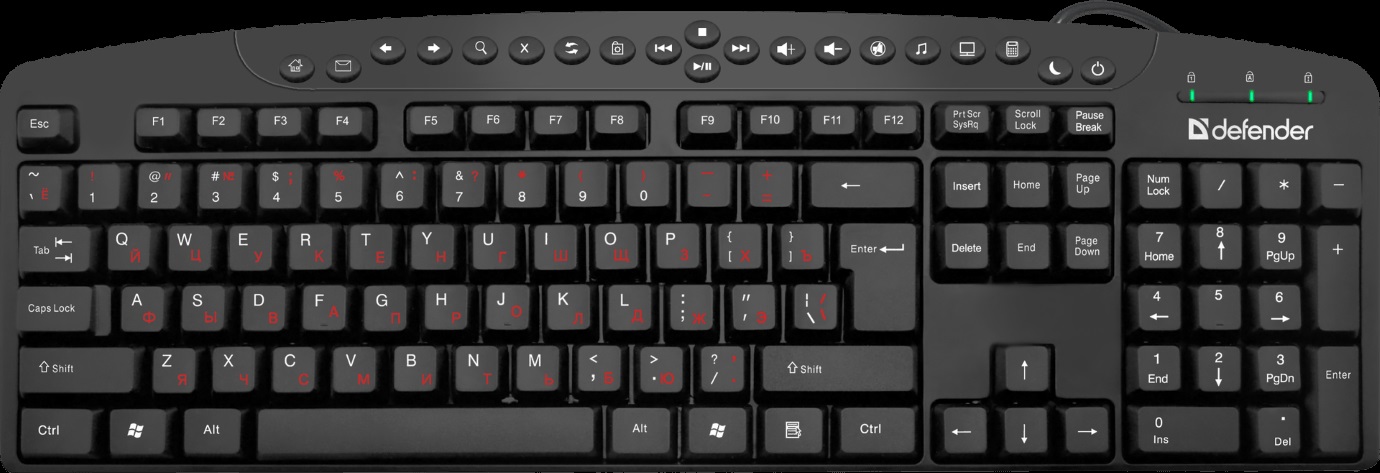 Клавіатура Atlas HB-450 RU, black
