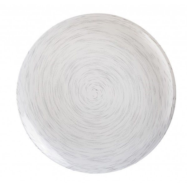 Тарілка обідня скло Stonemania White 25 см