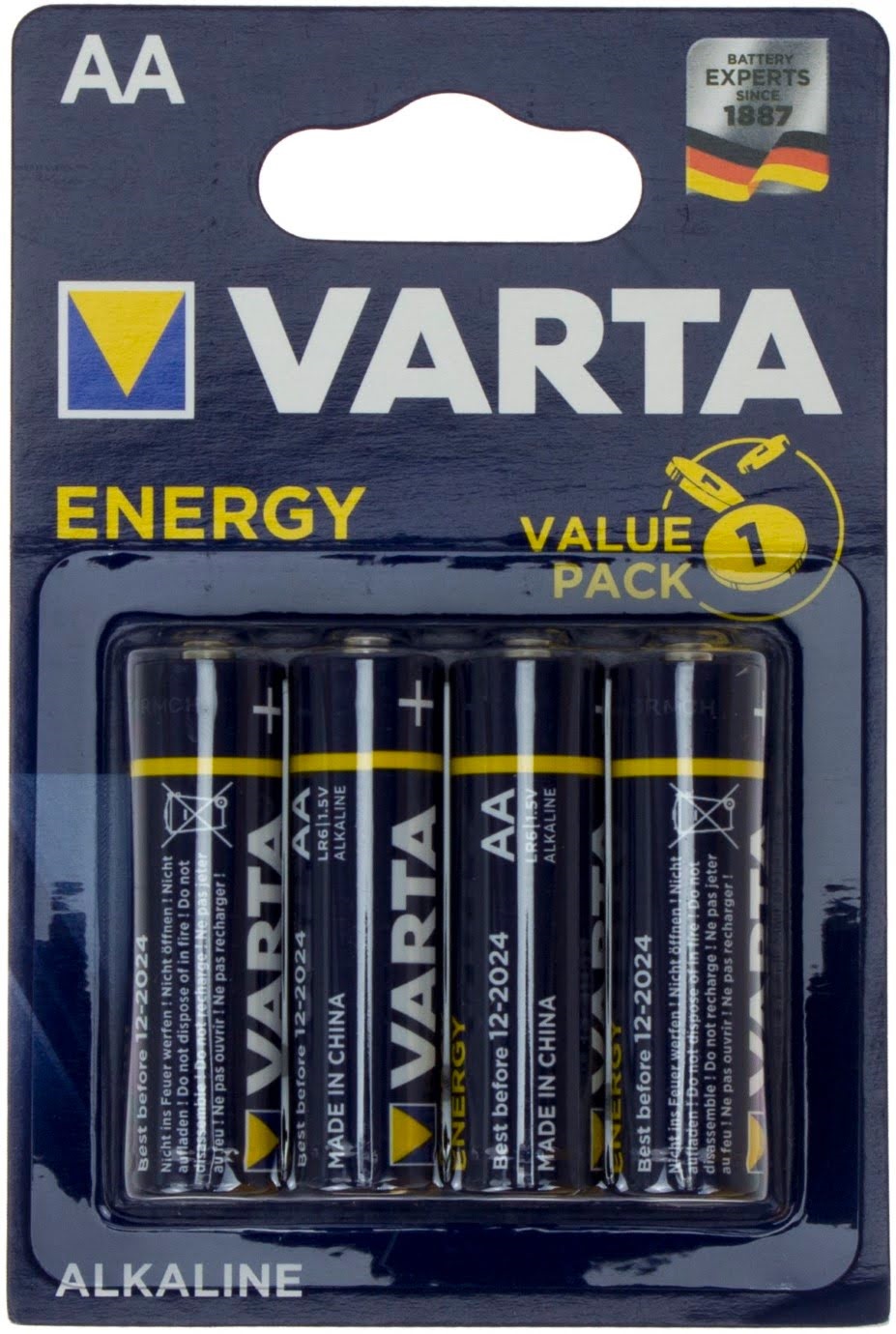 Батарейки energy LR-06 блістер 4 шт
