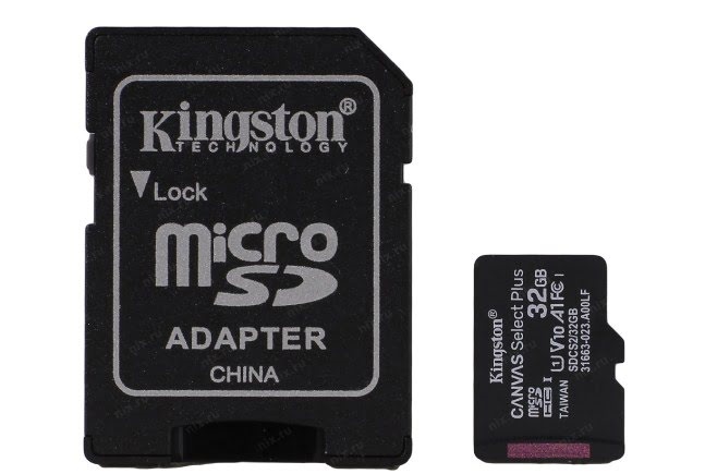 Карта пам'яті 32 Gb Micro-SDHC (UHS-1) Canvas Select Plus (adapter) R-100mb/s A1 class10 8680