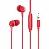 Навушники вакуумні HV-E48P red, мікрофон