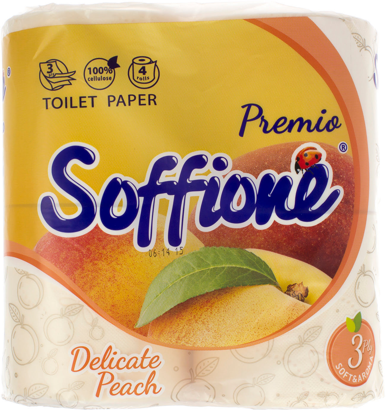 Туалетний папір Soffione Premio Aroma 3-х шаровий 4 шт