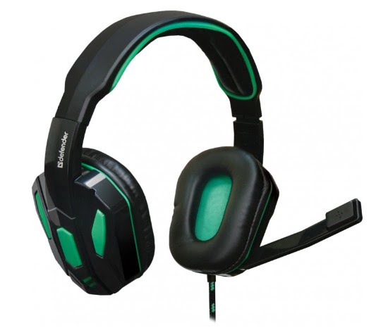 Навушники Warhead G-275 2,5 м green/black, мікрофон