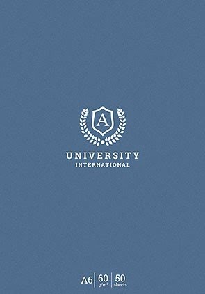 Блокнот A6 50 листов клетка Student картонная обложка