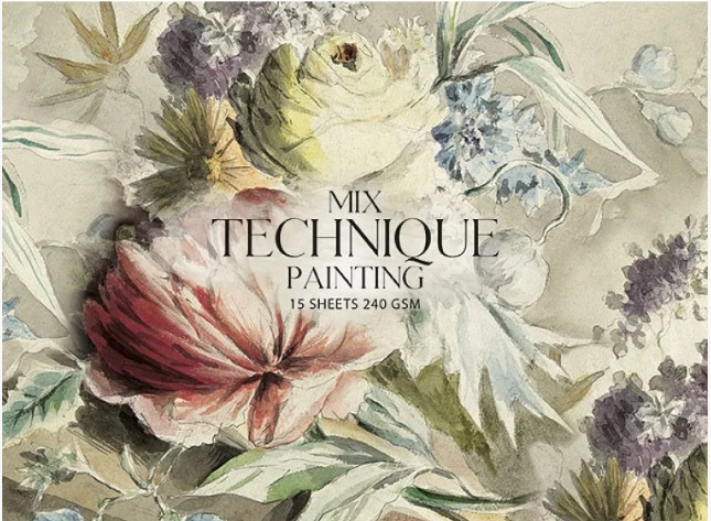 Альбом для малювання склейка 15 аркушів A4+ MixTechnique Muse