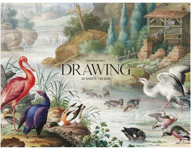Альбом для малювання склейка 20 аркушів A4+ 150 гр/м2 Muse Drawing