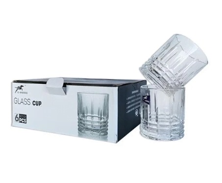 Набір стаканів скло (6 шт) 320 мл Crystal Carol 83000235