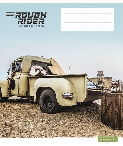 Зошит 48 аркушів лінія Rough rider УФ лак
