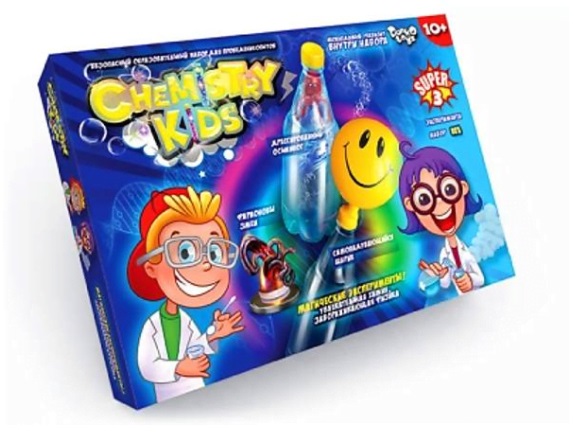 Набір для дослідів Chemistry Kids DankoToys CHK-02-01U, 02U, 03U, 04U