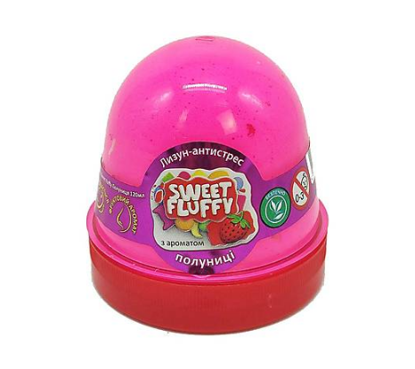 Лизун-антистрес Mr. Boo Sweet fluffy Полуниця 120 мл 80072
