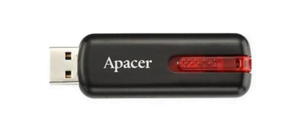 Флеш-пам'ять 64GB AH326 USB2.0 black/red