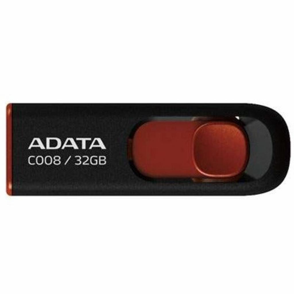 Флеш-пам'ять 32GB C008 USB2.0 black/red 9659