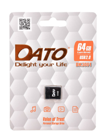 Флеш-пам'ять 64GB DK3001 USB2.0 black