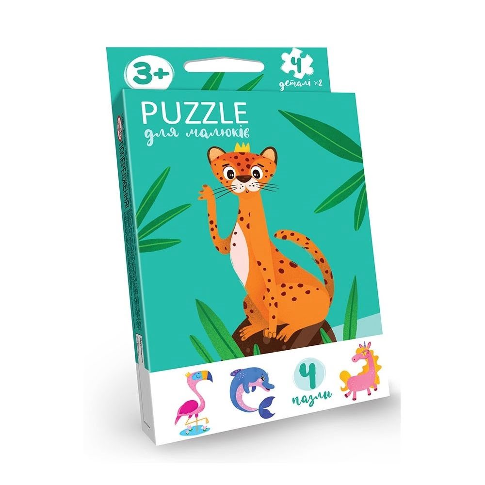 Пазли DankoToys Puzzle для малюків PFK-01U, 02U, 03U, 04U