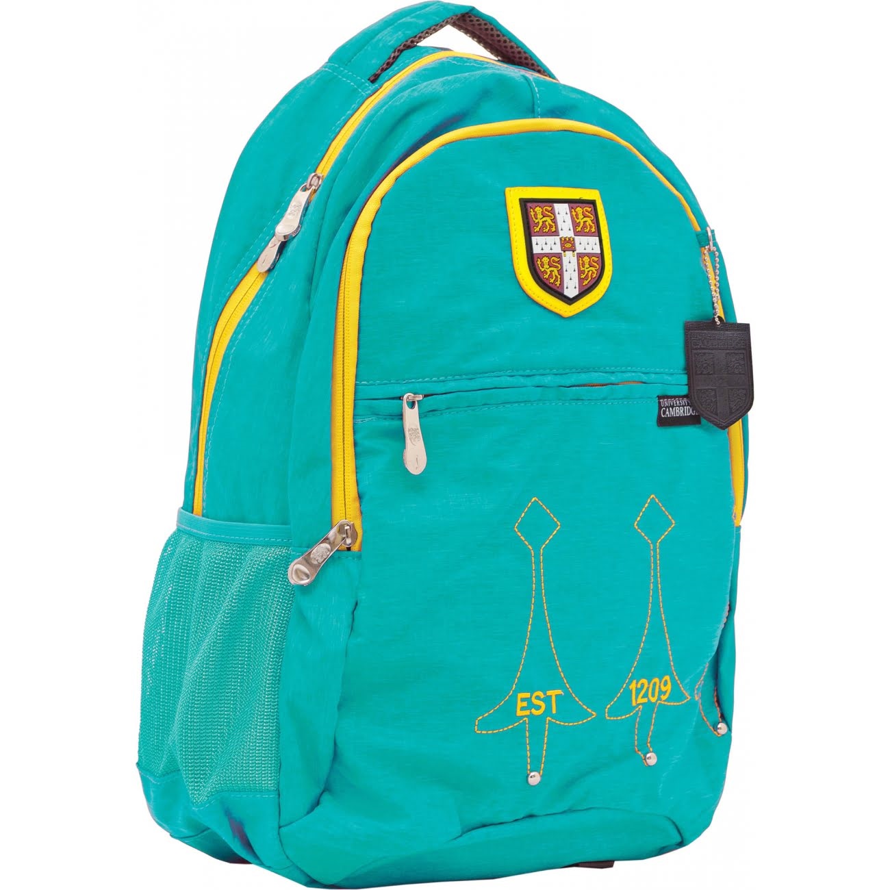 Рюкзак Cambridge 29×14×46см 3 відділення 2 кишені бірюзовий