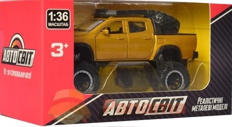Машина металлическая инерционная Автосвит 12 см, открываются двери, резиновые колеса, в коробке 40×14,5×7 см