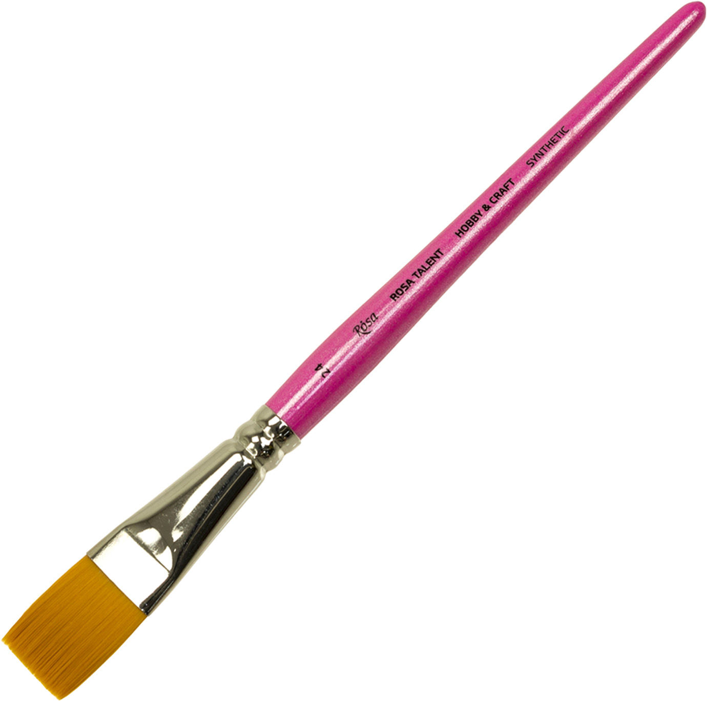 Пензлик художній Rosa Talent Hobby&Craft синтетика плоский, к. р.8167 24