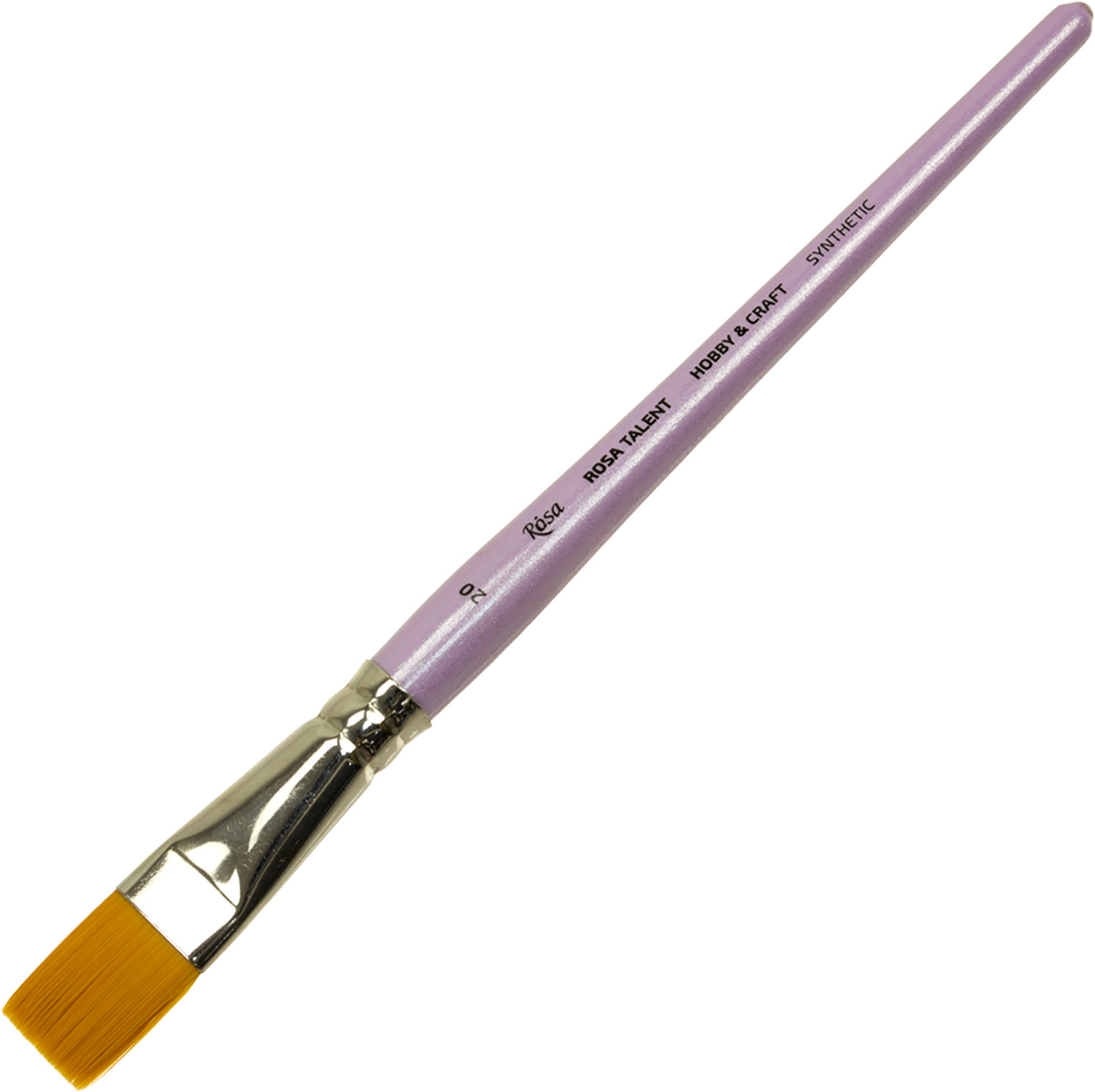 Пензлик художній Rosa Talent Hobby&Craft синтетика плоский, к. р.8150 20