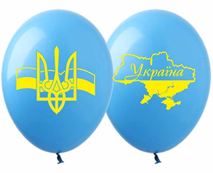 Набір кульок повітряних латексних 12/30см Україна Єдина 10 шт