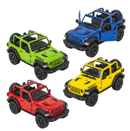 Машина металева Jeep Wrangler Open Top (1:34) , в коробці, 16×7×8,5см