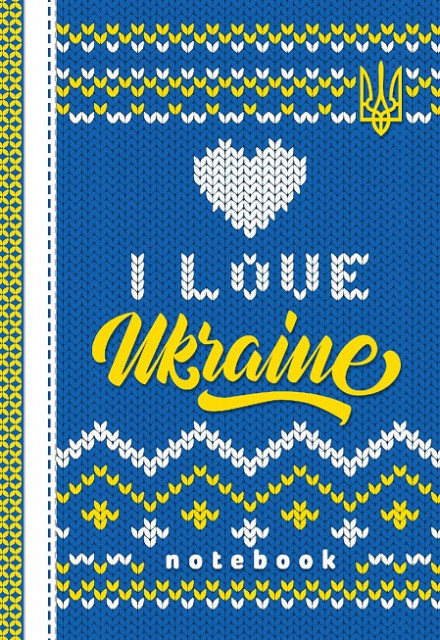 Блокнот А6 64 аркуші клітинка матовий ламінований на склейці