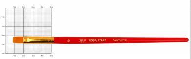 Пензлик художній «Rosa Start» синтетика, плоска №10 к. р.