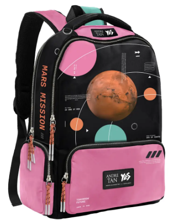 Рюкзак TS-93 by Andre Tan 2 відділення, 3 кишені Space pink