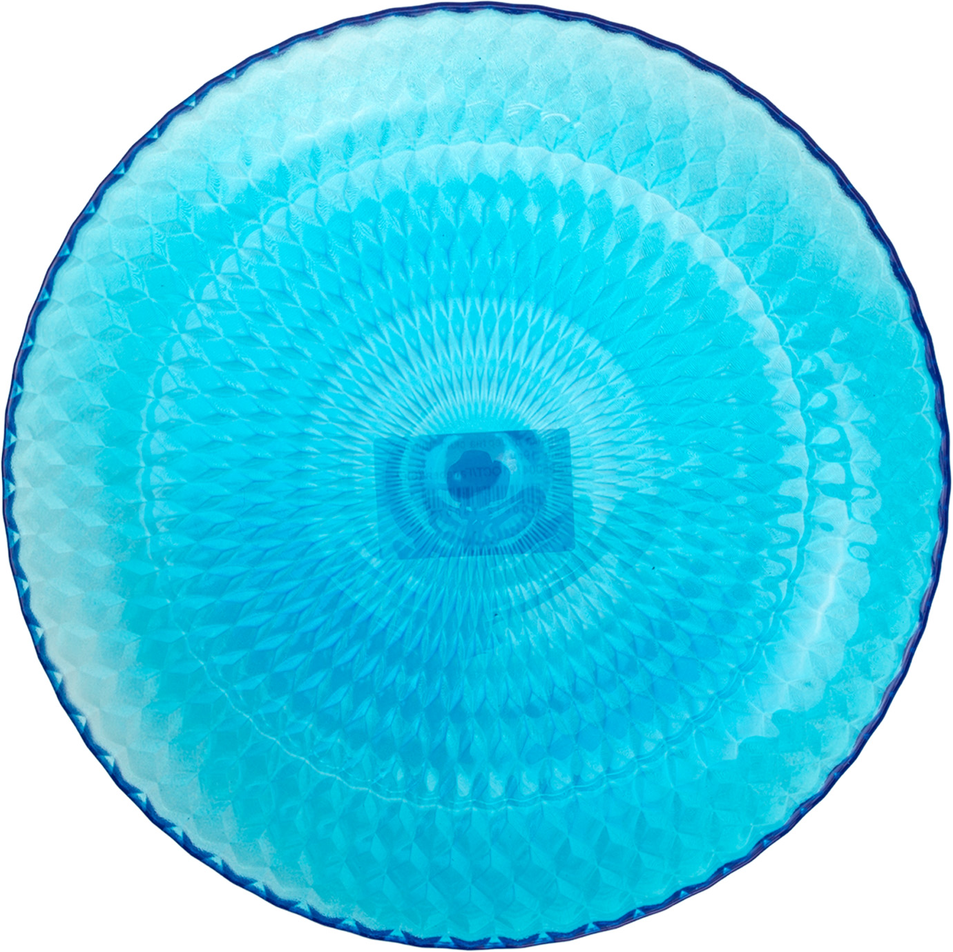 Тарілка десертна скло Іділія Blue 19 см