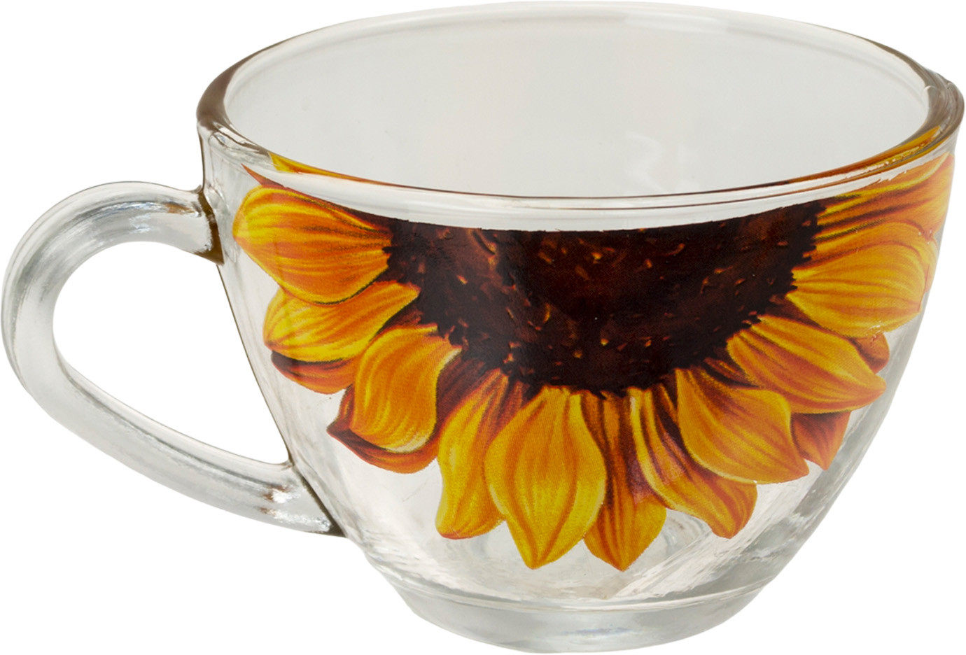 Чашка скло 230 мл Tea Cup Соняшник