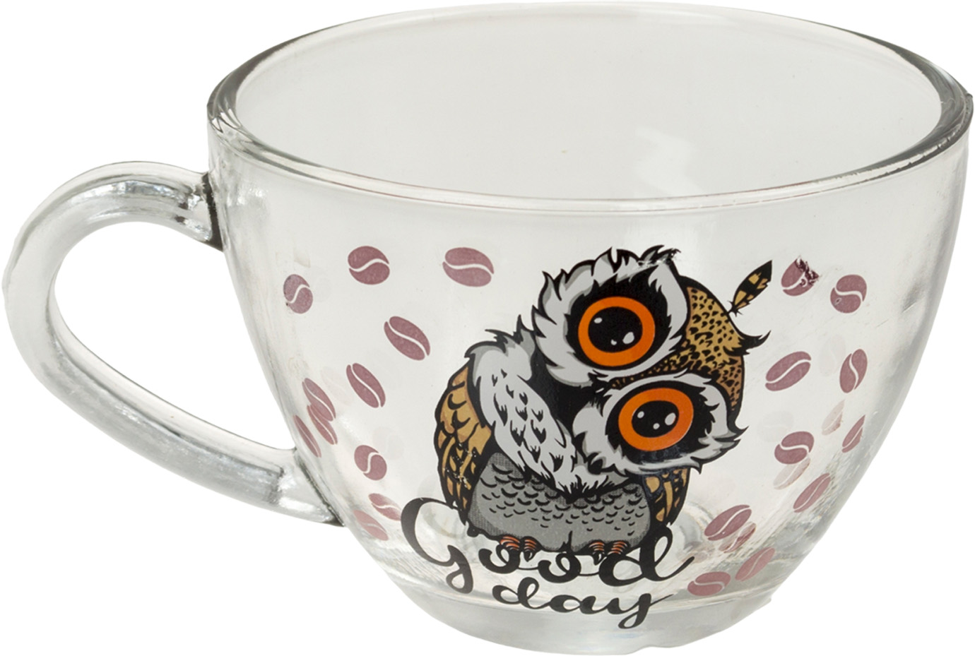 Чашка стекло 230 мл Tea Cup Совенок