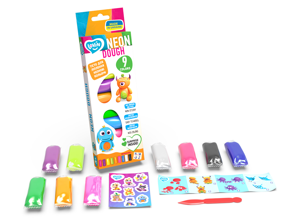 Набір для ліплення Do Neon 9 кольорів