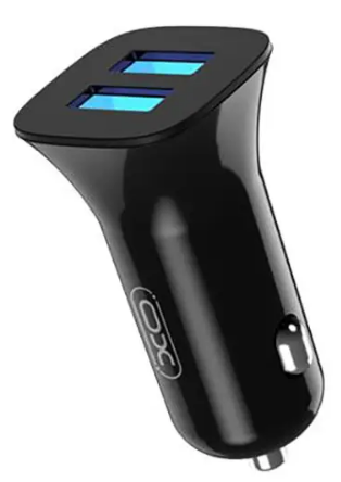 Зарядний пристрій авто. XO 2USB 2.4A black
