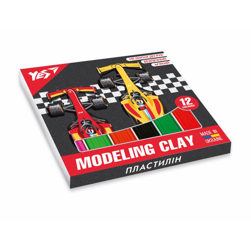 Пластилін Race legend 12 кольорів 240гр