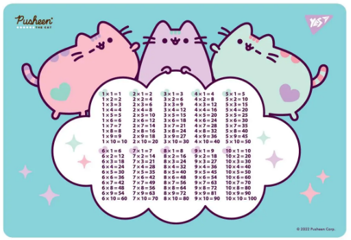 Підкладка для столу табл. множ. Pusheen
