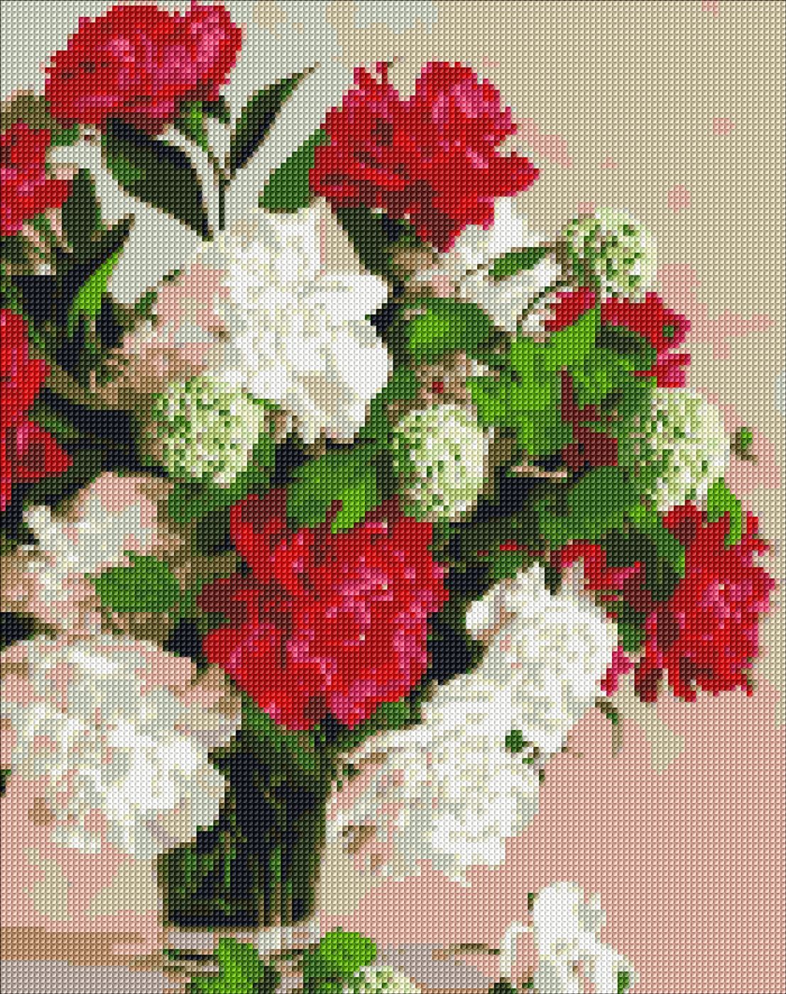 Набір з алмазною мозаїкою «Півонії ©Ira Volkova» 40×50см