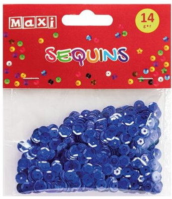 Паєтки «Maxi» 14г, 6мм, сині