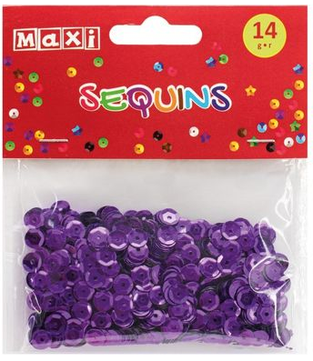 Паєтки «Maxi» 14г, 6мм, фіолетові